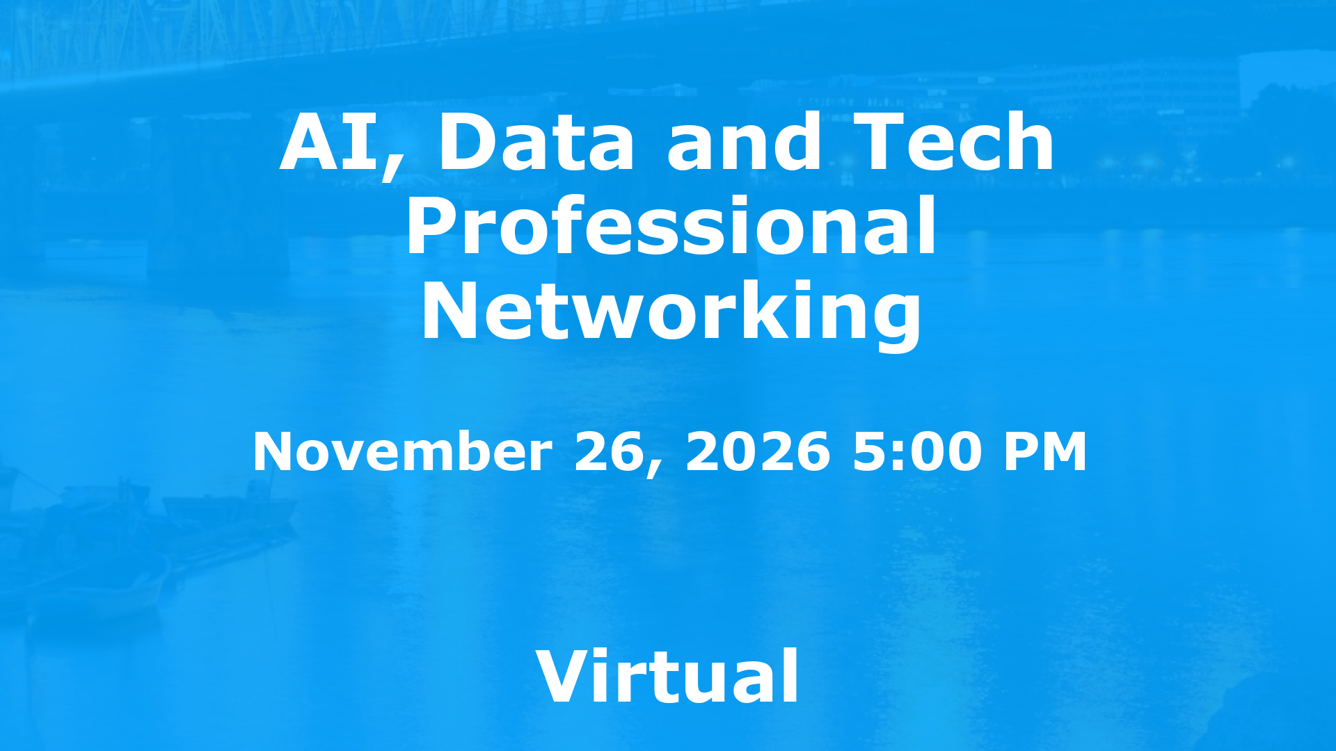AI, Data and Tech Professional Networking event image